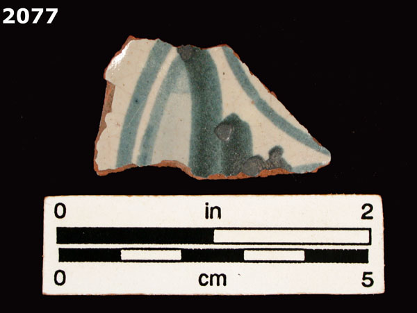 PANAMA BLUE ON WHITE specimen 2077 