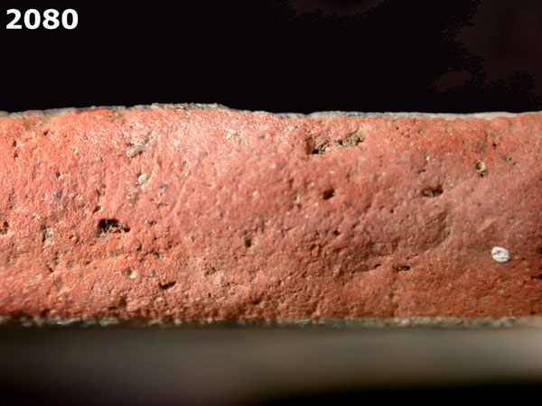 PANAMA BLUE ON WHITE specimen 2080 side view