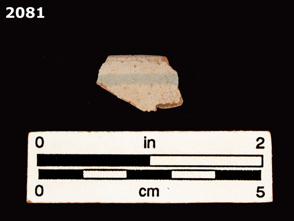 PANAMA BLUE ON WHITE specimen 2081 