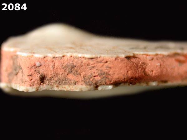 PANAMA BLUE ON WHITE specimen 2084 side view