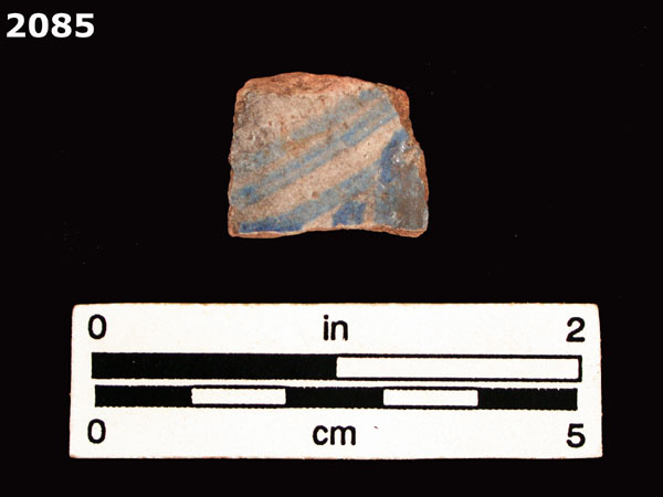 PANAMA BLUE ON WHITE specimen 2085 