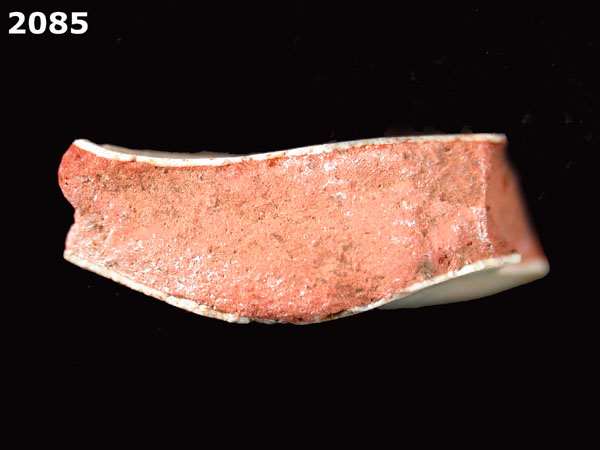 PANAMA BLUE ON WHITE specimen 2085 side view