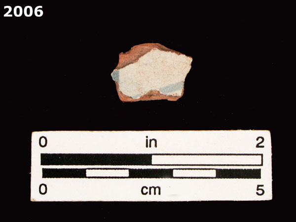 PANAMA BLUE ON WHITE specimen 2086 