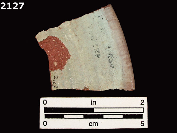 PANAMA POLYCHROME-TYPE A specimen 2127 rear view
