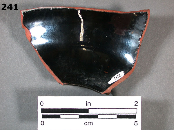 JACKFIELD-TYPE WARE specimen 241 rear view