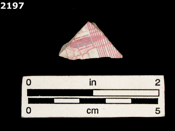 WHITEWARE, TRANSFER PRINTED specimen 2197 