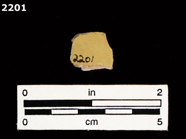 UNIDENTIFIED POLYCHROME MAJOLICA, PUEBLA TRADITION specimen 2201 rear view