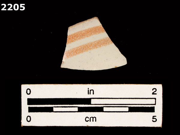 UNIDENTIFIED POLYCHROME MAJOLICA, PUEBLA TRADITION specimen 2205 front view