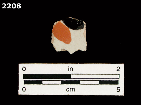UNIDENTIFIED POLYCHROME MAJOLICA, MEXICO (19th CENTURY) specimen 2208 