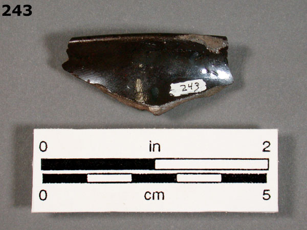 JACKFIELD-TYPE WARE specimen 243 rear view