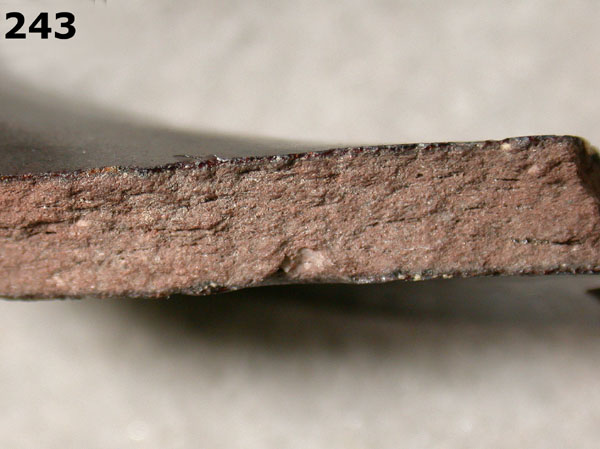 JACKFIELD-TYPE WARE specimen 243 side view