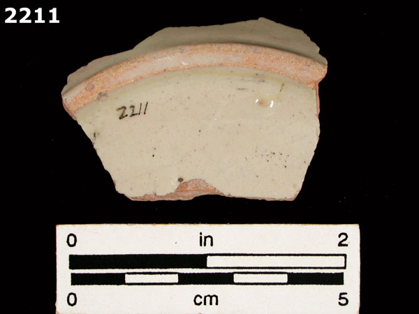 UNIDENTIFIED POLYCHROME MAJOLICA, MEXICO (19th CENTURY) specimen 2211 rear view