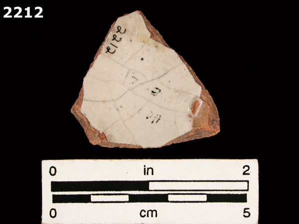 UNIDENTIFIED POLYCHROME MAJOLICA, MEXICO (19th CENTURY) specimen 2212 rear view
