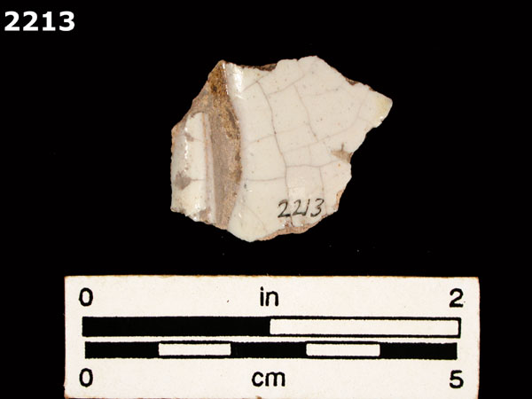 UNIDENTIFIED POLYCHROME MAJOLICA, MEXICO (19th CENTURY) specimen 2213 rear view