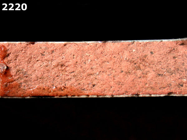 PANAMA POLYCHROME-TYPE A specimen 2220 side view