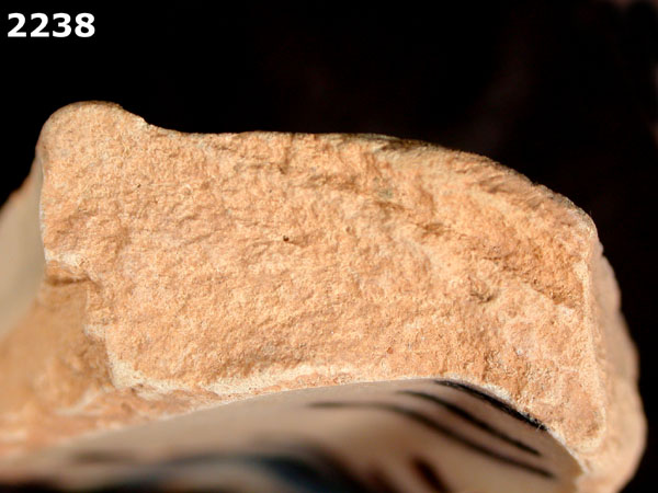 UNIDENTIFIED POLYCHROME MAJOLICA, IBERIAN specimen 2238 side view