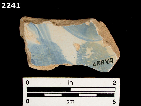 UNIDENTIFIED TIN ENAMELED WARE, DUTCH specimen 2241 