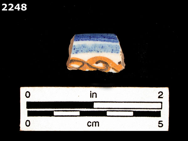 UNIDENTIFIED POLYCHROME MAJOLICA, IBERIAN specimen 2248 