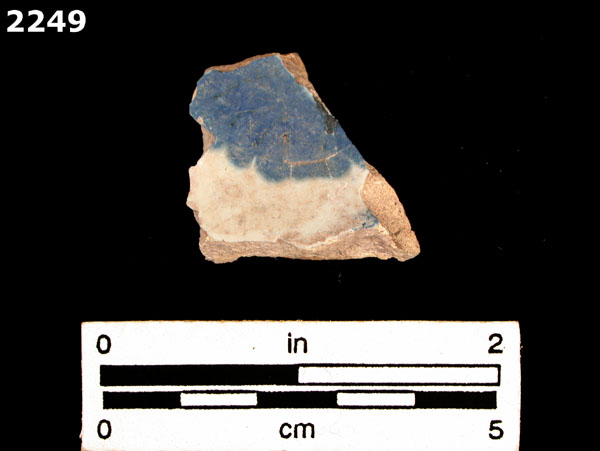 UNIDENTIFIED BLUE ON WHITE MAJOLICA, PUEBLA TRADITION specimen 2249 