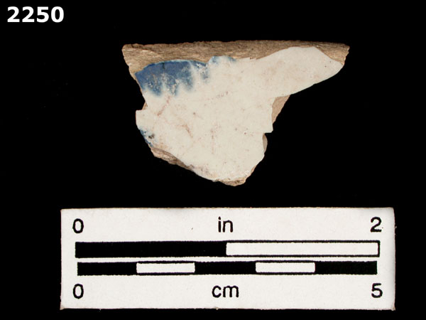 UNIDENTIFIED BLUE ON WHITE MAJOLICA, PUEBLA TRADITION specimen 2250 