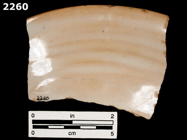 TALAVERA TRADITION, BLUE ON WHITE specimen 2260 rear view