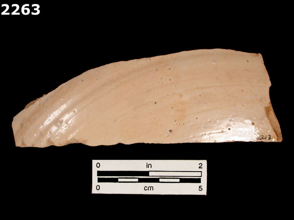 UNIDENTIFIED POLYCHROME MAJOLICA, IBERIAN specimen 2263 rear view