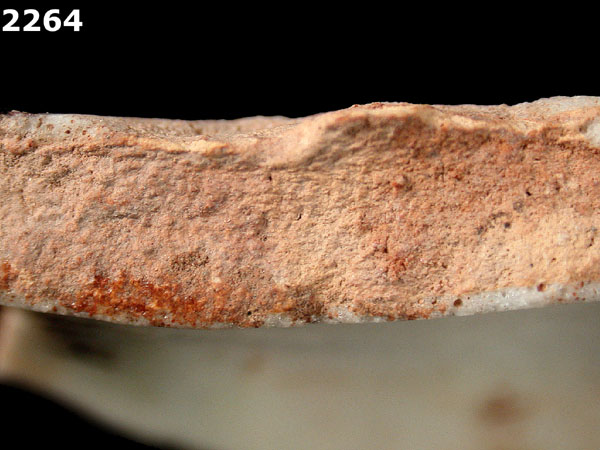 UNIDENTIFIED POLYCHROME MAJOLICA, IBERIAN specimen 2264 side view