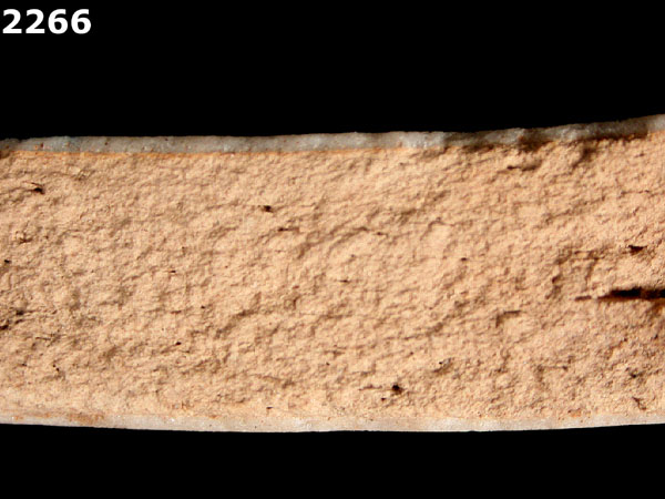UNIDENTIFIED POLYCHROME MAJOLICA, IBERIAN specimen 2266 side view