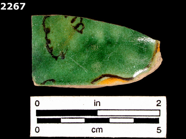 UNIDENTIFIED POLYCHROME MAJOLICA, IBERIAN specimen 2267 