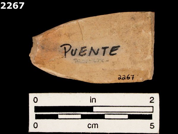 UNIDENTIFIED POLYCHROME MAJOLICA, IBERIAN specimen 2267 rear view