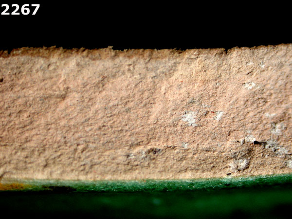 UNIDENTIFIED POLYCHROME MAJOLICA, IBERIAN specimen 2267 side view