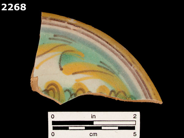 UNIDENTIFIED POLYCHROME MAJOLICA, IBERIAN specimen 2268 