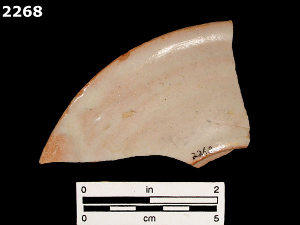UNIDENTIFIED POLYCHROME MAJOLICA, IBERIAN specimen 2268 rear view