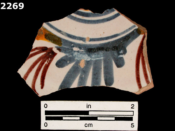 UNIDENTIFIED POLYCHROME MAJOLICA, IBERIAN specimen 2269 