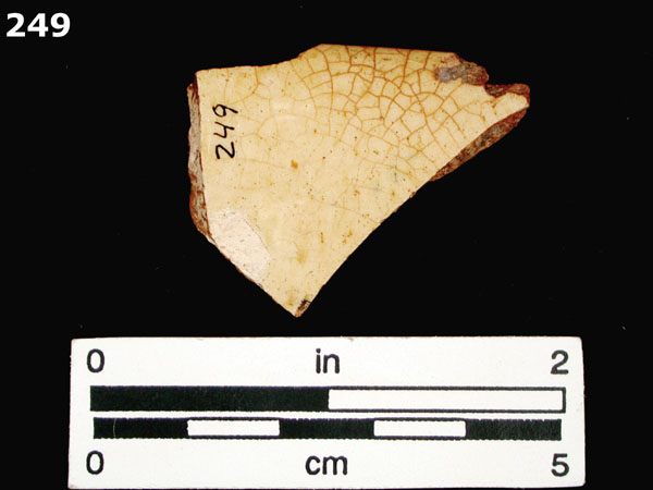SLIPWARE, STAFFORDSHIRE-TYPE, ENGLISH specimen 249 rear view