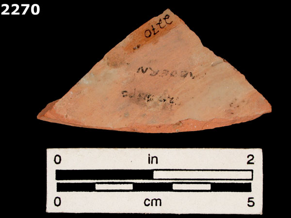 UNIDENTIFIED POLYCHROME MAJOLICA, IBERIAN specimen 2270 rear view