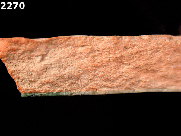 UNIDENTIFIED POLYCHROME MAJOLICA, IBERIAN specimen 2270 side view