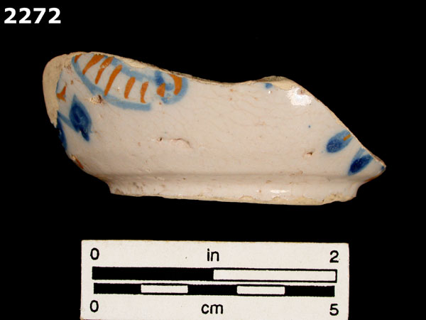 UNIDENTIFIED POLYCHROME MAJOLICA, IBERIAN specimen 2272 