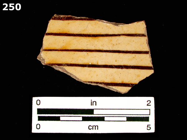 SLIPWARE, STAFFORDSHIRE-TYPE, ENGLISH specimen 250 front view