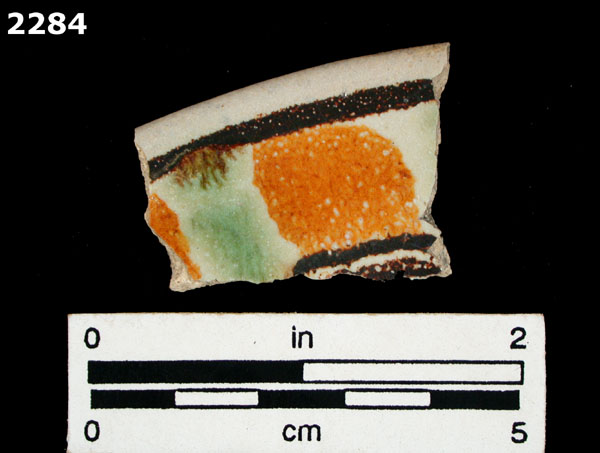 UNIDENTIFIED POLYCHROME MAJOLICA, MEXICO (19th CENTURY) specimen 2284 