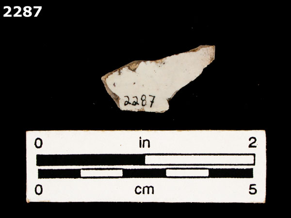 UNIDENTIFIED POLYCHROME MAJOLICA, MEXICO (19th CENTURY) specimen 2287 rear view