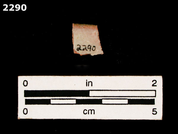 UNIDENTIFIED POLYCHROME MAJOLICA, MEXICO (19th CENTURY) specimen 2290 rear view