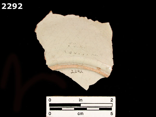 UNIDENTIFIED POLYCHROME MAJOLICA, PUEBLA TRADITION specimen 2292 rear view