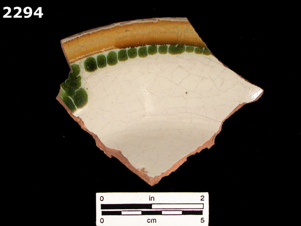 UNIDENTIFIED POLYCHROME MAJOLICA, MEXICO (19th CENTURY) specimen 2294 
