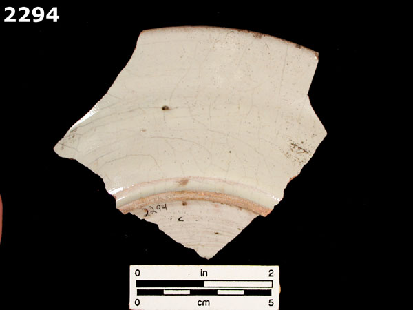 UNIDENTIFIED POLYCHROME MAJOLICA, MEXICO (19th CENTURY) specimen 2294 rear view