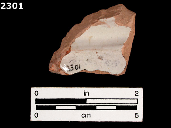 UNIDENTIFIED POLYCHROME MAJOLICA, IBERIAN specimen 2301 rear view