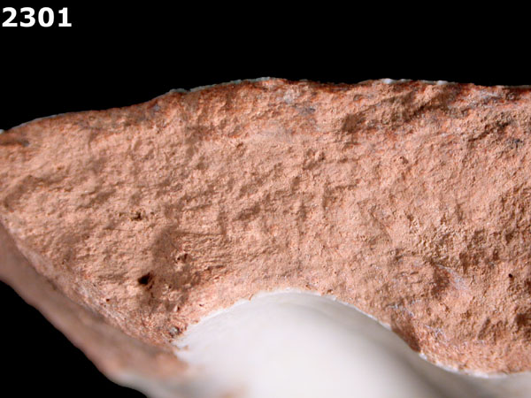 UNIDENTIFIED POLYCHROME MAJOLICA, IBERIAN specimen 2301 side view