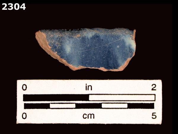 UNIDENTIFIED BLUE ON WHITE MAJOLICA, IBERIA specimen 2304 