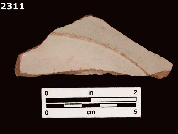 UNIDENTIFIED WHITE MAJOLICA, SPAIN specimen 2311 