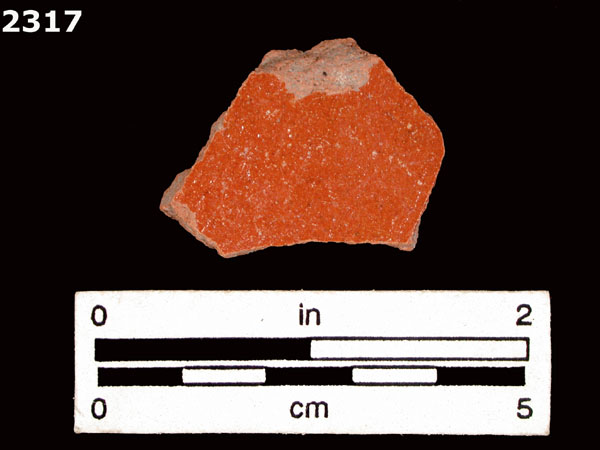 LEAD GLAZED COARSE EARTHENWARE specimen 2317 front view